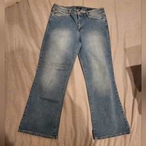 SOLD Two pairs of Chaps Mid Rise Crop Kick Jeans Size 12